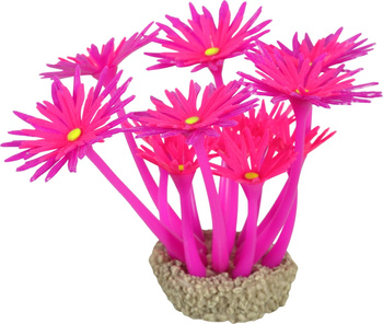 ZOLUX Ozdoba do akwarium FLOWERS 1 fioletowo różowa fluorescencyjna