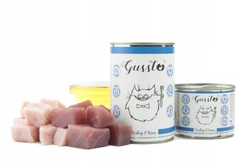 GUSSTO pusz.200g FRESH TURKEY TUNA /6 Pokarm dla kota z INDYKIEM I TUŃCZYKIEM