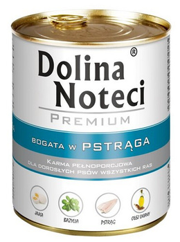 DOLINA NOTECI PIES 800g pstrąg  PUSZKA /12