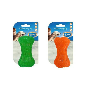 DUVO+ ZABAWKA TPR KOŚĆ PŁYWAJĄCA   9.5cm POMARŃCZOWA/ZIELONA  1714507  /36