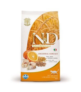 FARMINA N&D Low Grain FISH&ORANGE Adult cat 300g