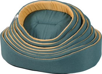 Zolux Zestaw 7 legowisk dla psa ONE SPRINGBOK 50-80 cm zielony/żółty