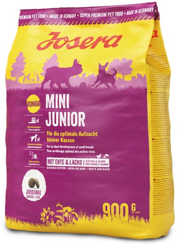JOSERA PIES 900g MINI JUNIOR DUCK SALMON /5