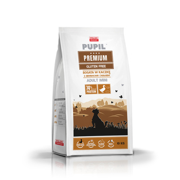 Karma sucha dla psa PUPIL Premium MINI bogata w kaczkę z ziemniakami i jabłkiem 10 kg