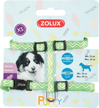Zolux Szelki dla szczeniąt Puppy PIXIE 8 mm kol. zielony