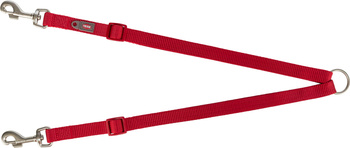 Premium, rozdzielacz, do smyczy, taśma,czerwony, XS–S: 40–70 cm/10 mm