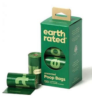 EARTH RATED POOP BAGS WORKI NA ODCHODY    8x15szt