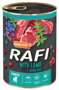 RAFI PIES pusz.400g  JUNIOR JAGNIĘCINA w pasztecie