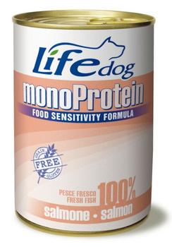 LIFE DOG pusz.400g MONOPROTEIN SALMON     /24
