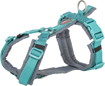 Premium trekking, szelki, dla psa, aqua/grafit, XL: 80–97 cm/25 mm