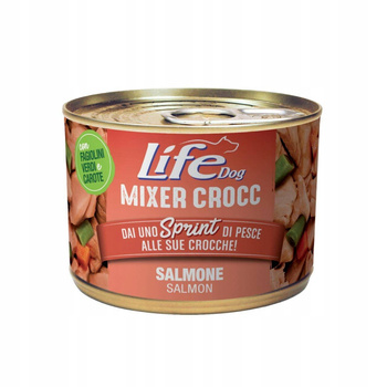 LIFE DOG pusz.150g MIXER CROCC SALMON/24