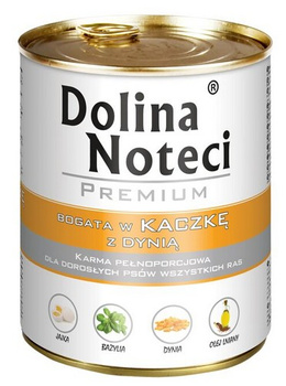 DOLINA NOTECI PIES 800g kaczka/dynia  PUSZKA /12