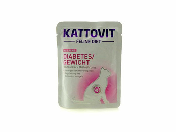 Kattovit Feline Diet Diabetes łosoś saszetka 85g