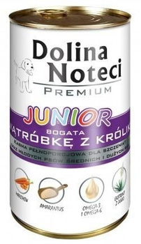 DOLINA NOTECI PIES 400g  JUNIOR wątróbka  z królika PUSZKA /24