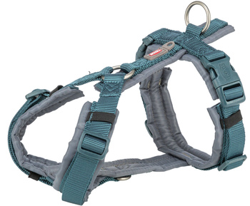 Premium trekking, szelki, dla psa, petrol/grafit, XL: 80–97 cm/25 mm