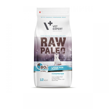 RAW PALEO dla szczeniaków ras dużych 12kg Indyk