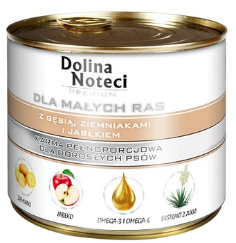 DOLINA NOTECI PIES 185g gęś/ziemniaki  PUSZKA MINI /12