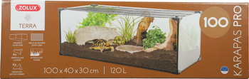 ZOLUX Terrarium dla żółwi lądowych  KARAPAS TERRA PRO 100  czarny