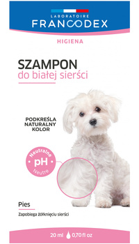 Francodex Szampon dla psa do białej sierści saszetka 20 ml