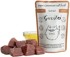 GUSSTO sasz.85g FRESH BEEF /8 Pokarm dla kota z WOŁOWINĄ