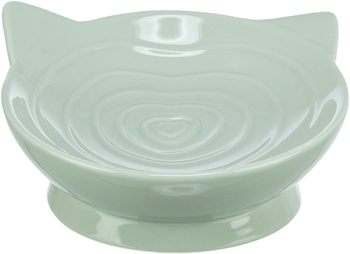 Viviana, miska podwyższona, dla kota, ceramiczna, szałwiowa, 0.15 l/? 14 cm