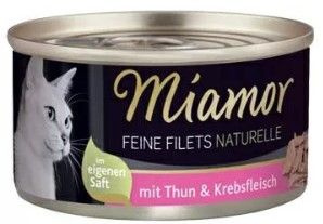 MIAMOR KOT pusz.80g FILETS TUŃCZYK KRAB w sosie własnym /24