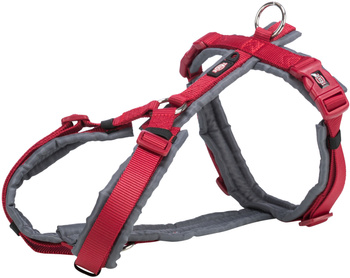 Premium trekking, szelki, dla psa, czerwone/grafit, XS–S: 32–38 cm/13 mm