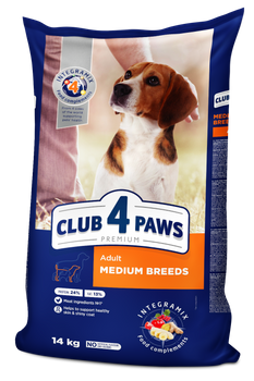 CLUB4Ł PIES 14kg MEDIUM KURA + RYŻ