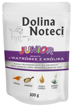 DOLINA NOTECI PIES 300g JUNIOR wątr/król  SASZETKA /10