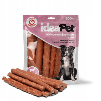 IDEAPET 500g FINGERSY Z JAGNIĘCINĄ I      RYŻEM