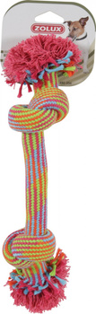 ZOLUX Zabawka sznurowa dla psa 2 węzły kolorowa 25 cm