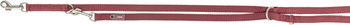 Premium, smycz regulowana, dla psa, dwustronna, taśma, bordowa, L–XL: 2.00 m/25 mm