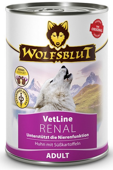 Wolfsblut Dog VetLine Renal - kurczak i bataty puszka 395g