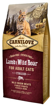 CARNILOVE KOT 6kg LAMB WILD STERILISED