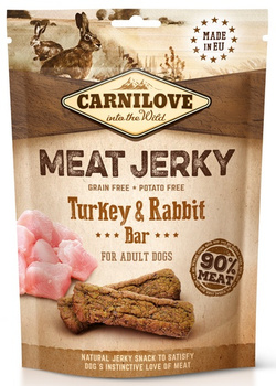 Carnilove Dog Jerky Turkey & Rabbit Bar - indyk i królik 100g
