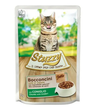 STUZZY KOT sasz.85g BOCCONCINI KRÓLIK  żel /24