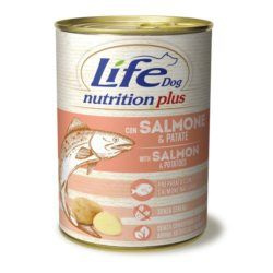 LIFE DOG pusz.400g SALMON + POTATOES  /24
