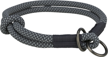 Soft Rope, obroża zaciskowa, linka, czarno/szara, dla psa XS: 25 cm/o 6 mm