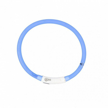 DUVO+ OBROŻA ŚWIECĄCA USB SILIKON BLUE 70cm