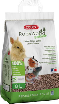 ZOLUX Pellet żwirek dla królika i gryzoni RodyWood 8 l