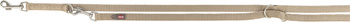 Premium, smycz regulowana, dla psa, dwustronna, taśma, piaskowa, M–L: 2.00 m/20 mm