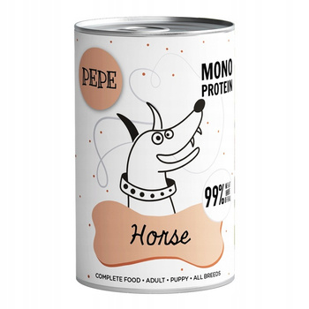 Paka Zwierzaka PEPE Horse (koń) puszka 800g