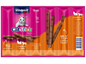 Vitakraft Cat Stick Classic indyk + jagnięcina 6szt [23846]