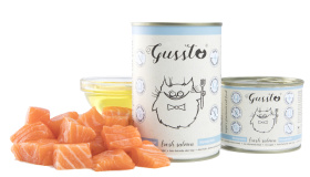 GUSSTO pusz.375g FRESH SALMON /6 Pokarm dla kota z ŁOSOSIEM