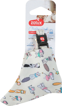 ZOLUX Obroża dla kota z bandaną wzór koty i myszy CHATOUILLE