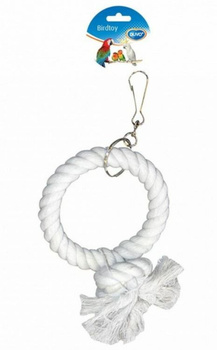 DUVO+ ZABAWKA DLA PTAKÓW RING ZE SZNURA 17cm   4745004