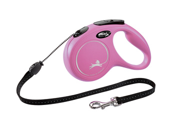 FLEXI NEW CLASSIC LINKA M 5m/20kg RÓŻOWA