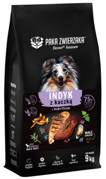 PAKA ZWIERZAKA  9kg INDYK Z KACZKĄ "S"     sucha karma dla psa