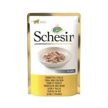 SCHESIR KOT sasz.85g TUŃCZYK+ KURCZAK     w galaretce   /12