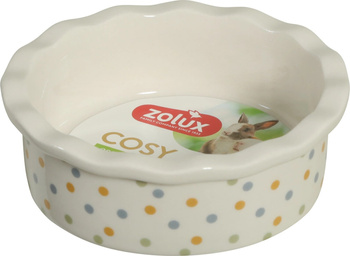 ZOLUX Miska ceramiczna dla gryzonia COSY 100 ml w groszki